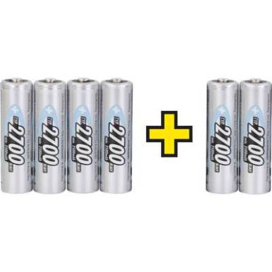 Ceruza akku AA, NiMH, 1,2V 2700 mAh, 6 db, Ansmann maxE LR06, AA, LR6, AAB4E, AM3, 815, E91, LR6N Ceruza akku AA, NiMH, 1,2V 2700 mAh, 6 db, Ansmann maxE LR06, AA, LR6, AAB4E, AM3, 815, E91, LR6N
