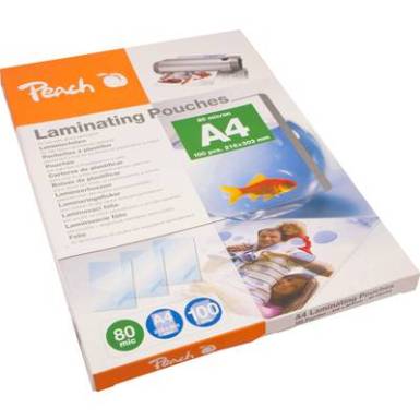 Lamináló fólia Peach DIN A4 80 mikron fényes 100 db Lamináló fólia Peach DIN A4 80 mikron fényes 100 db