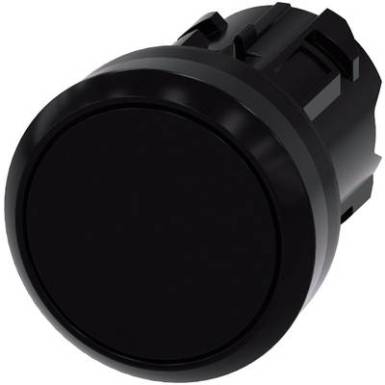 Nyomógomb lapos működtető, Műanyag előlapi gyűrű Fekete Siemens SIRIUS ACT 3SU1000-0AB10-0AA0 1 db Nyomógomb lapos működtető, Műanyag előlapi gyűrű Fekete Siemens SIRIUS ACT 3SU1000-0AB10-0AA0 1 db