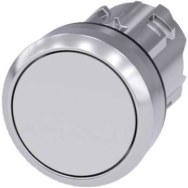 Nyomógomb Fém előlapi gyűrű, magasfényű, lapos működtető Fehér Siemens SIRIUS ACT 3SU1050-0AB60-0AA0 1 db Nyomógomb Fém előlapi gyűrű, magasfényű, lapos működtető Fehér Siemens SIRIUS ACT 3SU1050-0AB60-0AA0 1 db