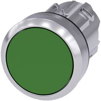 Nyomógomb Fém előlapi gyűrű, magasfényű, lapos működtető Zöld Siemens SIRIUS ACT 3SU1050-0AB40-0AA0 1 db Nyomógomb Fém előlapi gyűrű, magasfényű, lapos működtető Zöld Siemens SIRIUS ACT 3SU1050-0AB40-0AA0 1 db