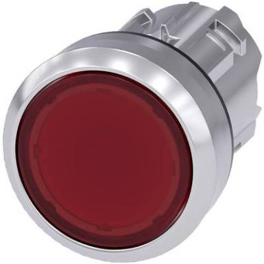 Világító nyomógomb lapos működtető, Fém előlapi gyűrű, magasfényű Piros Siemens SIRIUS ACT 3SU1051-0AB20-0AA0 1 db Világító nyomógomb lapos működtető, Fém előlapi gyűrű, magasfényű Piros Siemens SIRIUS ACT 3SU1051-0AB20-0AA0 1 db
