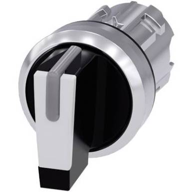 Karos billenőkapcsoló Fém előlapi gyűrű, magasfényű Fekete, Fehér 2 x 45 ° Siemens SIRIUS ACT 3SU1052-2BL60-0AA0 1 db Karos billenőkapcsoló Fém előlapi gyűrű, magasfényű Fekete, Fehér 2 x 45 ° Siemens SIRIUS ACT 3SU1052-2BL60-0AA0 1 db