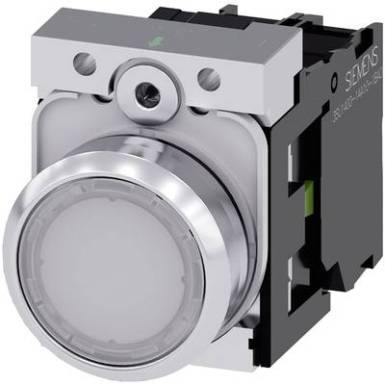 Világító nyomógomb Fém előlapi gyűrű, magasfényű, lapos működtető Fehér Siemens SIRIUS ACT 3SU1152-0AB60-1BA0 1 db Világító nyomógomb Fém előlapi gyűrű, magasfényű, lapos működtető Fehér Siemens SIRIUS ACT 3SU1152-0AB60-1BA0 1 db