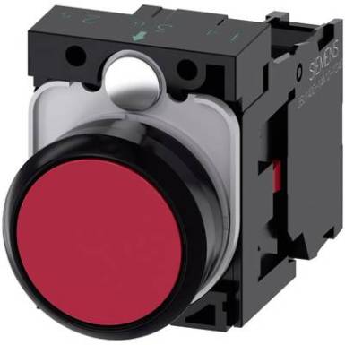 Nyomógomb Műanyag előlapi gyűrű, lapos működtető Piros Siemens SIRIUS ACT 3SU1100-0AB20-1CA0 1 db Nyomógomb Műanyag előlapi gyűrű, lapos működtető Piros Siemens SIRIUS ACT 3SU1100-0AB20-1CA0 1 db