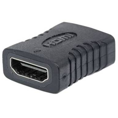 HDMI közösítő adapter, 1x HDMI aljzat - 1x HDMI aljzat, aranyozott, fekete, Manhattan HDMI közösítő adapter, 1x HDMI aljzat - 1x HDMI aljzat, aranyozott, fekete, Manhattan