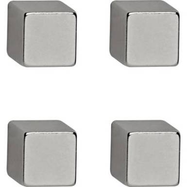 Maul Neodym mágnes (Sz x Ma x Mé) 10 x 10 x 10 mm Ezüst 4 db 6169296 Maul Neodym mágnes (Sz x Ma x Mé) 10 x 10 x 10 mm Ezüst 4 db 6169296