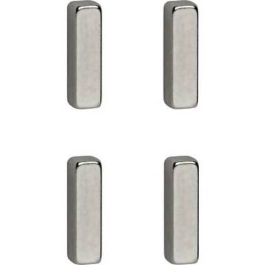 Maul Neodym mágnes (Sz x Ma x Mé) 15 x 4 x 4 mm Ezüst 4 db 6169096 Maul Neodym mágnes (Sz x Ma x Mé) 15 x 4 x 4 mm Ezüst 4 db 6169096