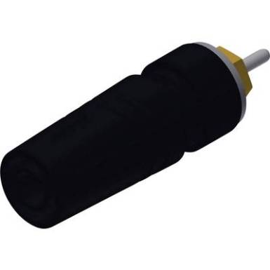 Biztons&aacute;gi labor alj alj, be&eacute;p&iacute;thető, f&uuml;ggőleges, tű &aacute;tm&eacute;rő: 4 mm Fekete SKS Hirschmann SAB 2630 S1,9 Au 1 db