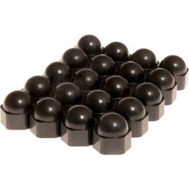 Kerékanya sapka készlet 17 mm 20 db, műanyag, fekete, HP Autozubehör Kerékanya sapka készlet 17 mm 20 db, műanyag, fekete, HP Autozubehör