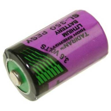 1/2 AA lítium elem, 3,6V 1200 mAh, 15 x 25 mm, Tadiran SL350/S 1/2 AA lítium elem, 3,6V 1200 mAh, 15 x 25 mm, Tadiran SL350/S