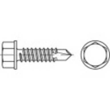TOOLCRAFT 141343 Furat csavarok 4.2 mm 13 mm K&uuml;lső hatlap DIN 7504 Ac&eacute;l Galvanikusan cinkezett 100 db