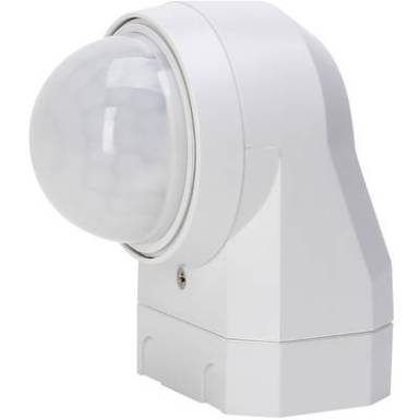 Falra szerelhető PIR mozgásérzékelő, relés, fehér, IP54, 240°, Kopp 824617011 Falra szerelhető PIR mozgásérzékelő, relés, fehér, IP54, 240°, Kopp 824617011