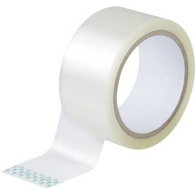 Csomagoló ragasztószalag, átlátszó, 50 m x 48 mm, akril, 1 tekercs, TOOLCRAFT Csomagoló ragasztószalag, átlátszó, 50 m x 48 mm, akril, 1 tekercs, TOOLCRAFT