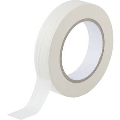 Krepp ragasztószalag, fehér, 50 m x 25 mm, kaucsuk, 1 tekercs, TOOLCRAFT Krepp ragasztószalag, fehér, 50 m x 25 mm, kaucsuk, 1 tekercs, TOOLCRAFT