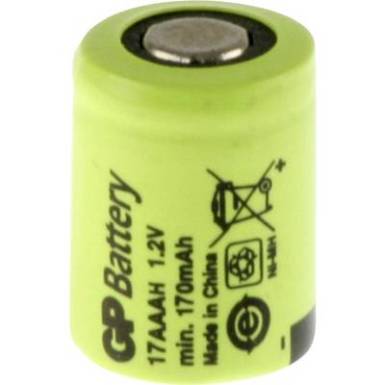 1/3 AAA akku NiMH 1,2V 170 mAh, Flat-Top, GP 1/3 AAA akku NiMH 1,2V 170 mAh, Flat-Top, GP