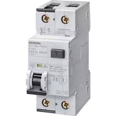 Siemens 5SU1354-7KK10 FI védőkapcsoló 2 pólusú 10 A 0.03 A 230 V Siemens 5SU1354-7KK10 FI védőkapcsoló 2 pólusú 10 A 0.03 A 230 V
