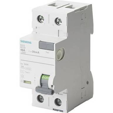 Siemens 5SV3314-6 FI védőkapcsoló 2 pólusú 40 A 0.03 A 230 V Siemens 5SV3314-6 FI védőkapcsoló 2 pólusú 40 A 0.03 A 230 V