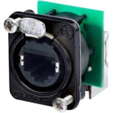 RJ45 adatcsatlakozó éter CON D sorozat Alj, hajlított Pólusszám: 8P8C NE8FDP-R-B Fekete Neutrik NE8FDP-R-B 1 db RJ45 adatcsatlakozó éter CON D sorozat Alj, hajlított Pólusszám: 8P8C NE8FDP-R-B Fekete Neutrik NE8FDP-R-B 1 db