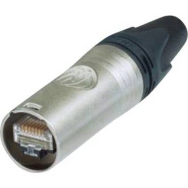 RJ45 etherCON CAT6 A csatlakoz&oacute; Dug&oacute;, egyenes P&oacute;lussz&aacute;m: 8P8C NE8MX6 Nikkel Neutrik NE8MX6 1 db