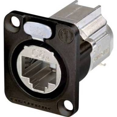 RJ45 adatcsatlakozó éter CON D sorozat Alj, egyenes Pólusszám: 8P8C NE8FDX-Y6-B Fekete Neutrik NE8FDX-Y6-B 1 db RJ45 adatcsatlakozó éter CON D sorozat Alj, egyenes Pólusszám: 8P8C NE8FDX-Y6-B Fekete Neutrik NE8FDX-Y6-B 1 db