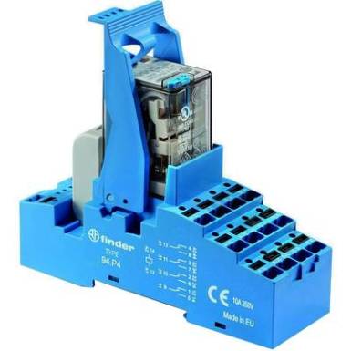 Relé modul 1 db Finder 58.P4.9.012.0050 Névleges feszültség: 12 V/DC Max. kapcsolási áram: 7 A 4 váltó Relé modul 1 db Finder 58.P4.9.012.0050 Névleges feszültség: 12 V/DC Max. kapcsolási áram: 7 A 4 váltó