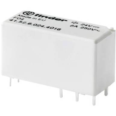 Finder 41.52.6.012.4016 Nyák relé 12 V/DC 8 A 2 váltó 1 db Finder 41.52.6.012.4016 Nyák relé 12 V/DC 8 A 2 váltó 1 db