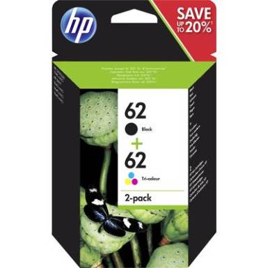 HP Tintapatron 62 Eredeti Fekete, Ci&aacute;n, B&iacute;bor, S&aacute;rga N9J71AE Nyomtat&oacute;patron kombi csomag