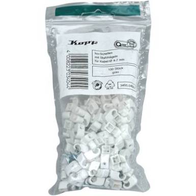 Kopp 345504087 345504087 Szöges bilincs Szürke 100 db Kopp 345504087 345504087 Szöges bilincs Szürke 100 db