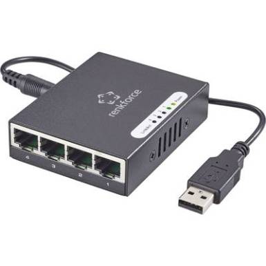 Hálózati switch, RJ45 USB tápellátással 4 port 1 Gbit/s, renkforce Hálózati switch, RJ45 USB tápellátással 4 port 1 Gbit/s, renkforce