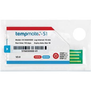 Hőmérséklet adatgyűjtő tempmate S1C10A01000 Mérési méret Hőmérséklet -30 - +70 °C PDF funkció, Eldobható adatgyűjtő Kalibrált Gyári standard (tanusítvány Hőmérséklet adatgyűjtő tempmate S1C10A01000 Mérési méret Hőmérséklet -30 - +70 °C PDF funkció, Eldobható adatgyűjtő Kalibrált Gyári standard (tanusítvány