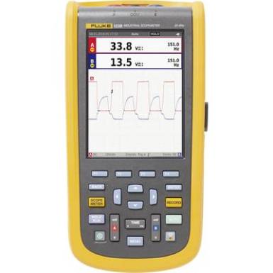 Kézi oszcilloszkóp (scope-meter) Fluke 123B/EU 20 MHz 2 csatornás 4 null Multiméter funkciók Kézi oszcilloszkóp (scope-meter) Fluke 123B/EU 20 MHz 2 csatornás 4 null Multiméter funkciók