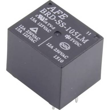 AFE BRD-SS-124LM Nyák relé 24 V/DC 15 A 1 záró 1 db AFE BRD-SS-124LM Nyák relé 24 V/DC 15 A 1 záró 1 db
