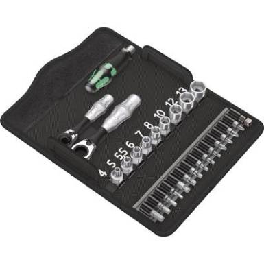 Dug&oacute;kulcs k&eacute;szlet 1/4 (6.3 mm) 27 r&eacute;szes Wera KK Zyklop Mini 2 05135918001