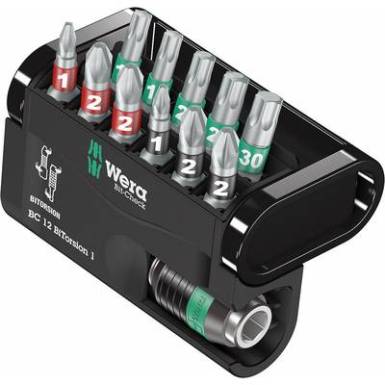 Bit készlet 12 részes Wera Bit-Check 12 BiTorsion 1 05057420001 Kereszthornyú Pozidriv, Kereszthornyú Phillips, TORX BiTorsion Bit készlet 12 részes Wera Bit-Check 12 BiTorsion 1 05057420001 Kereszthornyú Pozidriv, Kereszthornyú Phillips, TORX BiTorsion