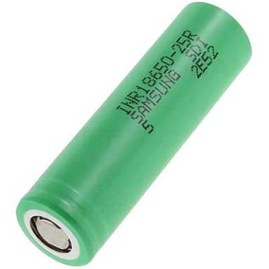 Samsung NR18650-25R Speciális akku 18650 Nagyáramra alkalmas, Magas hőmérséklet álló, Flat-top Lítiumion 3.6 V 2500 mAh Samsung NR18650-25R Speciális akku 18650 Nagyáramra alkalmas, Magas hőmérséklet álló, Flat-top Lítiumion 3.6 V 2500 mAh