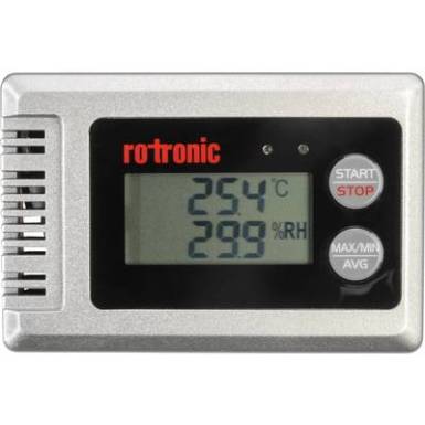 Hőmérséklet adatgyűjtő, Légnedvesség adatgyűjtő rotronic HL-1D-SET Mérési méret Hőmérséklet, Légnedvesség Kalibrált Gyári standard Hőmérséklet adatgyűjtő, Légnedvesség adatgyűjtő rotronic HL-1D-SET Mérési méret Hőmérséklet, Légnedvesség Kalibrált Gyári standard