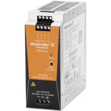Weidmüller PRO MAX 240W 24V 10A Kalapsínes tápegység 24 V/DC 10 A 240 W Weidmüller PRO MAX 240W 24V 10A Kalapsínes tápegység 24 V/DC 10 A 240 W