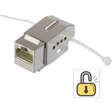 RJ45 beépíthető modul reteszeléssel, Keystone CAT 6, renkforce KSV10 RJ45 beépíthető modul reteszeléssel, Keystone CAT 6, renkforce KSV10