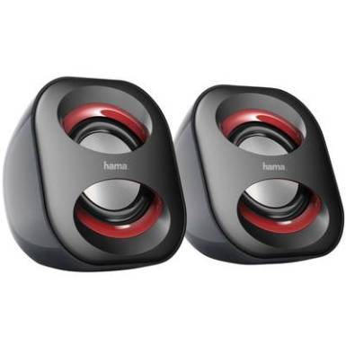 USB-s PC hangszóró, hangfalpár, 2.0 multimédiás hangfal 3 W Hama Sonic Mobil 183 USB-s PC hangszóró, hangfalpár, 2.0 multimédiás hangfal 3 W Hama Sonic Mobil 183