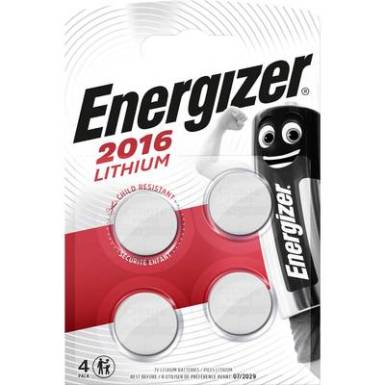 CR2016 lítium gombelem, 3 V, 90 mA, 4 db, Energizer BR2016, DL2016, ECR2016, KCR2016, KL2016, KECR2016, LM2016 CR2016 lítium gombelem, 3 V, 90 mA, 4 db, Energizer BR2016, DL2016, ECR2016, KCR2016, KL2016, KECR2016, LM2016