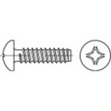 TOOLCRAFT 145099 Lemezcsavarok 4.8 mm 13 mm Kereszthornyú Philips DIN 7981 Acél Galvanikusan cinkezett 100 db TOOLCRAFT 145099 Lemezcsavarok 4.8 mm 13 mm Kereszthornyú Philips DIN 7981 Acél Galvanikusan cinkezett 100 db