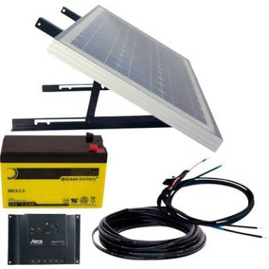 Napelem rendszer, teljes készlet 10 Wp, 12V/6 Ah akkuval, kábelekkel, töltésszabályzóval Phaesun Solar Rise Nine 1.0 Napelem rendszer, teljes készlet 10 Wp, 12V/6 Ah akkuval, kábelekkel, töltésszabályzóval Phaesun Solar Rise Nine 1.0