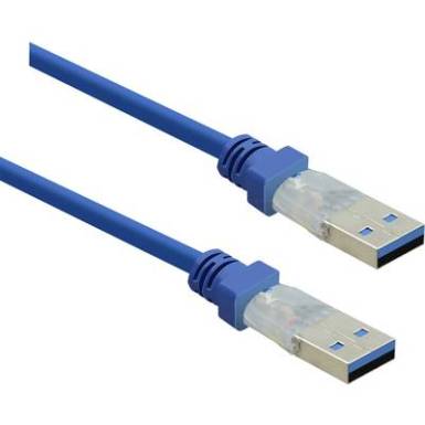 USB 3.0 csatlakozókábel, 1x USB 3.0 dugó A - 1x USB 3.0 dugó A, 0,5 m, kék, aranyozott, renkforce USB 3.0 csatlakozókábel, 1x USB 3.0 dugó A - 1x USB 3.0 dugó A, 0,5 m, kék, aranyozott, renkforce