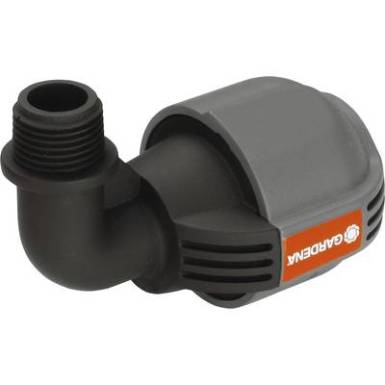 Gardena 25 mm-es 1/2-os külső menetes sarok idom, L könyök elem Gardena esőztetők csővégére (2780) Gardena 25 mm-es 1/2-os külső menetes sarok idom, L könyök elem Gardena esőztetők csővégére (2780)