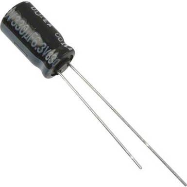Elektrolit kondenzátor, radiális, álló, RM 5 mm 100 uF 25 V 20 % ? 6,3 mm Panasonic EEU-FR1E101B Elektrolit kondenzátor, radiális, álló, RM 5 mm 100 uF 25 V 20 % ? 6,3 mm Panasonic EEU-FR1E101B