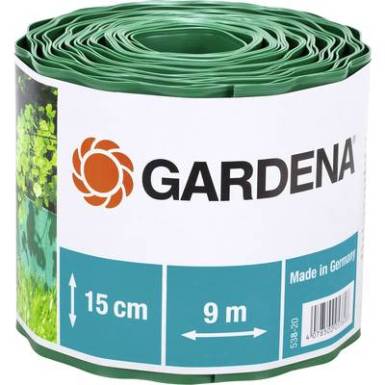 Gardena ágyáskeret, ágyásszegély 9m x 15cm, zöld színű Gardena 538 Gardena ágyáskeret, ágyásszegély 9m x 15cm, zöld színű Gardena 538