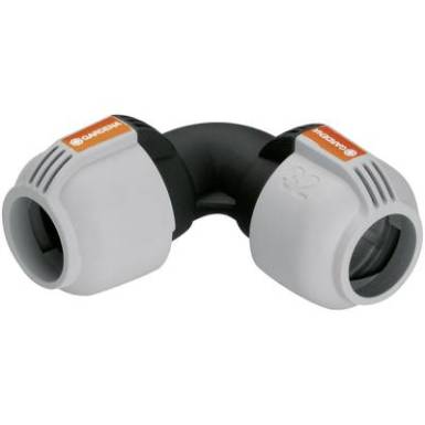 Gardena 32 mm-es sarok idom, L könyök elem Gardena Sprinklersystem vezetékcsőhöz (2774) Gardena 32 mm-es sarok idom, L könyök elem Gardena Sprinklersystem vezetékcsőhöz (2774)