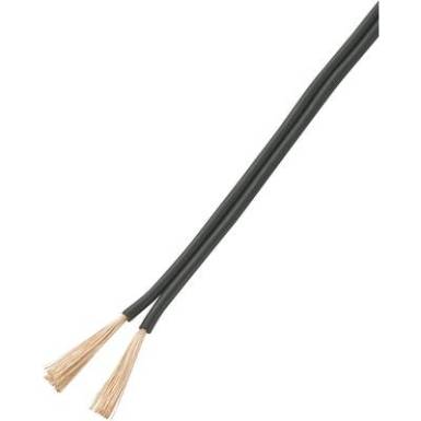 Litze huzal 2 x 0,5 mm?, fekete, TRU COMPONENTS 93030c526 50 m Litze huzal 2 x 0,5 mm?, fekete, TRU COMPONENTS 93030c526 50 m