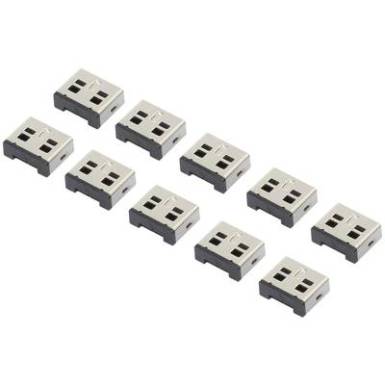 USB csatlakozó vakdugó, USB port blokkoló dugó 10db-os készlet Renkforce rf-USBBlocker-02 USB csatlakozó vakdugó, USB port blokkoló dugó 10db-os készlet Renkforce rf-USBBlocker-02